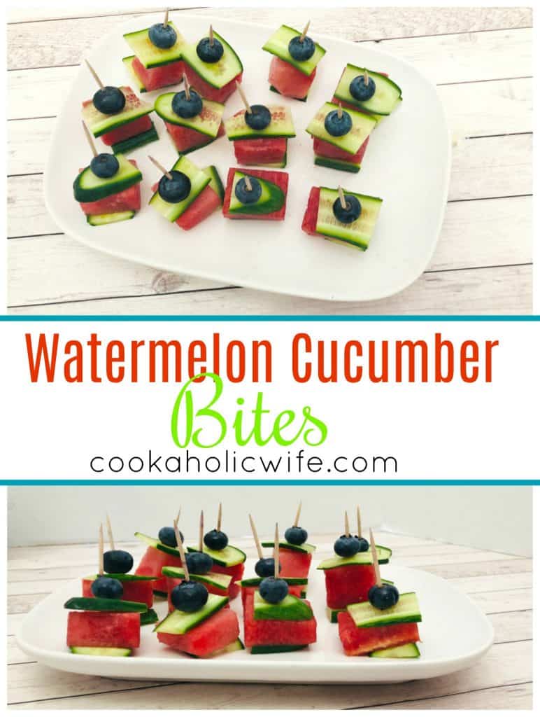 Watermelon Cucumber Bites - Cookaholic Wife