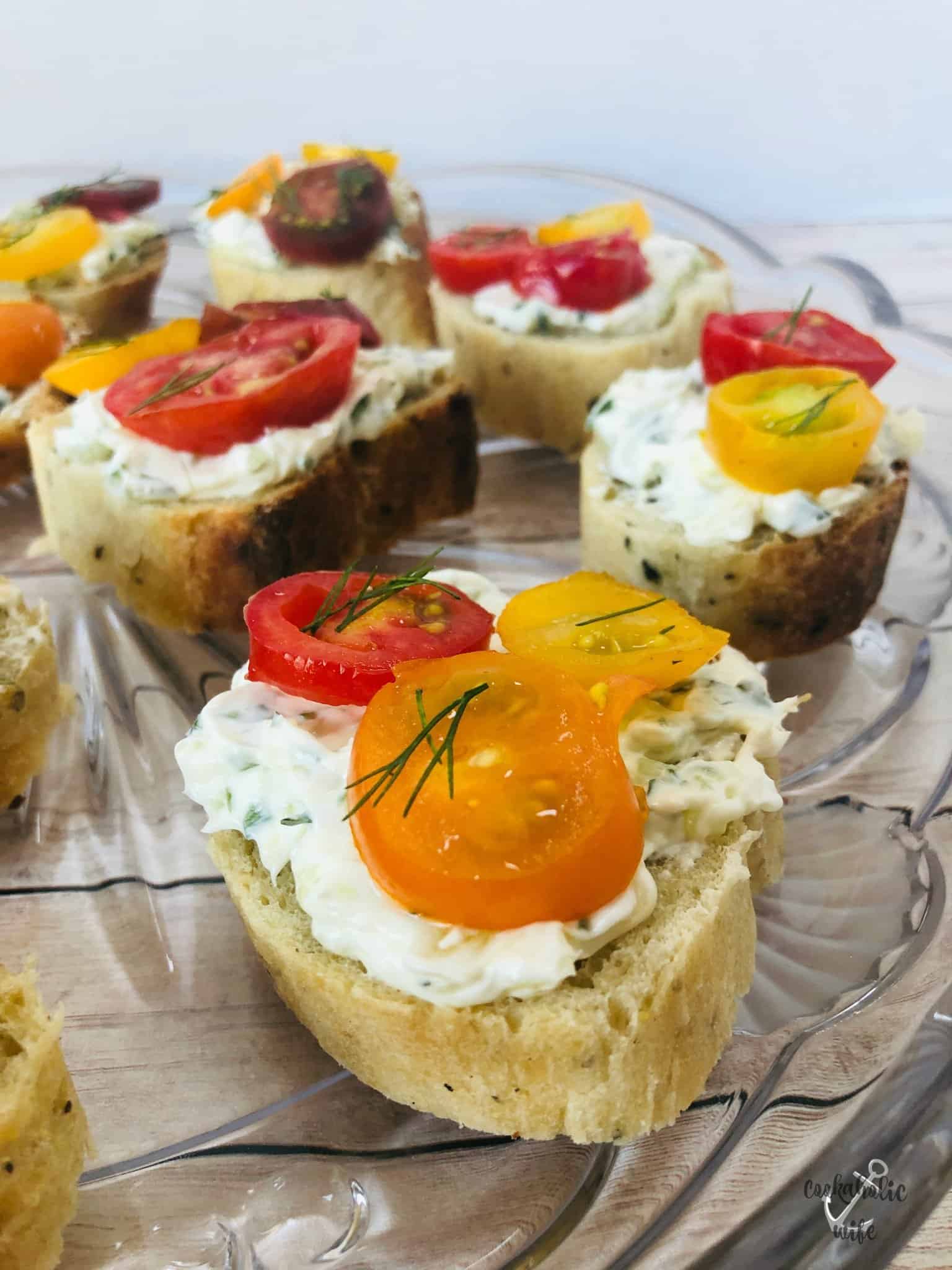 OpenFaced Tomato Sandwiches Cookaholic Wife