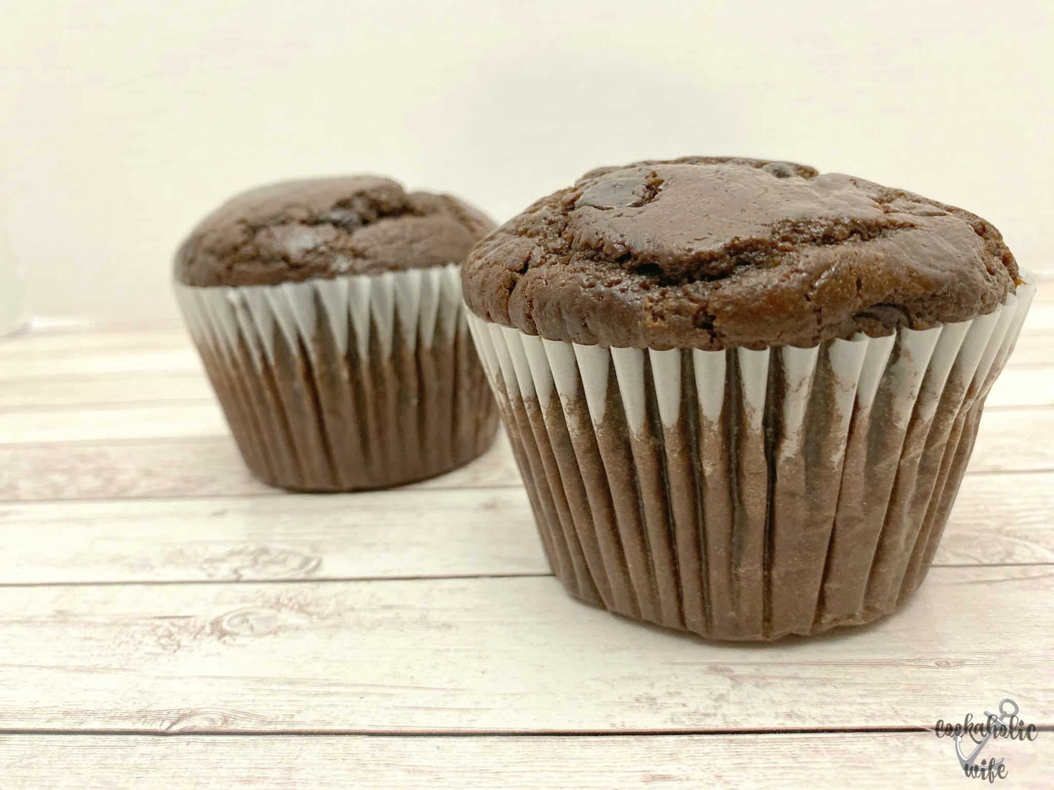 Jumbo Double Chocolate Muffins Cookaholic Wife