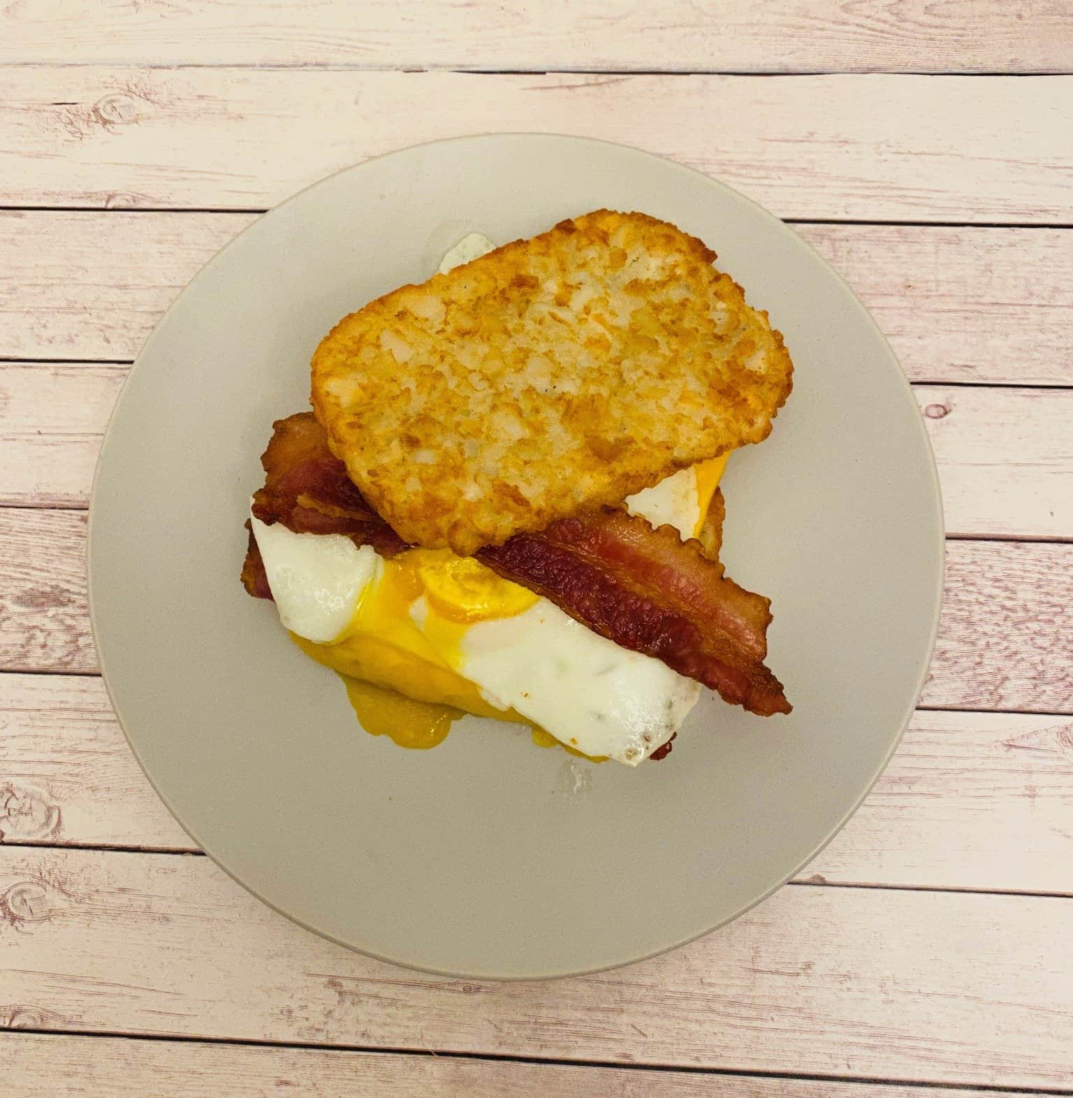 Hash Brown Breakfast Sandwich - Cookaholic Wife