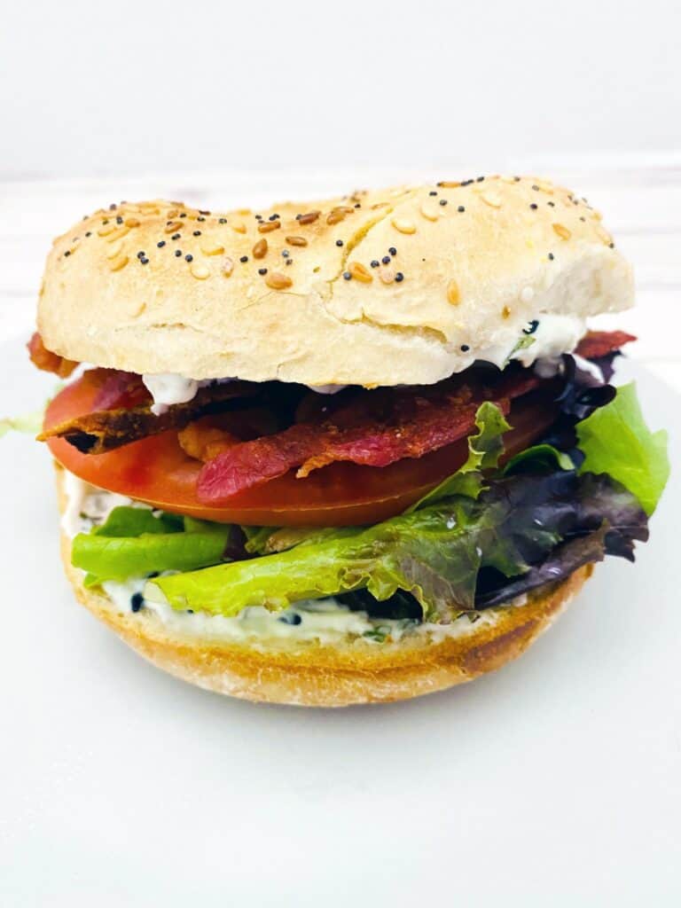 everything bagel blt sandwich