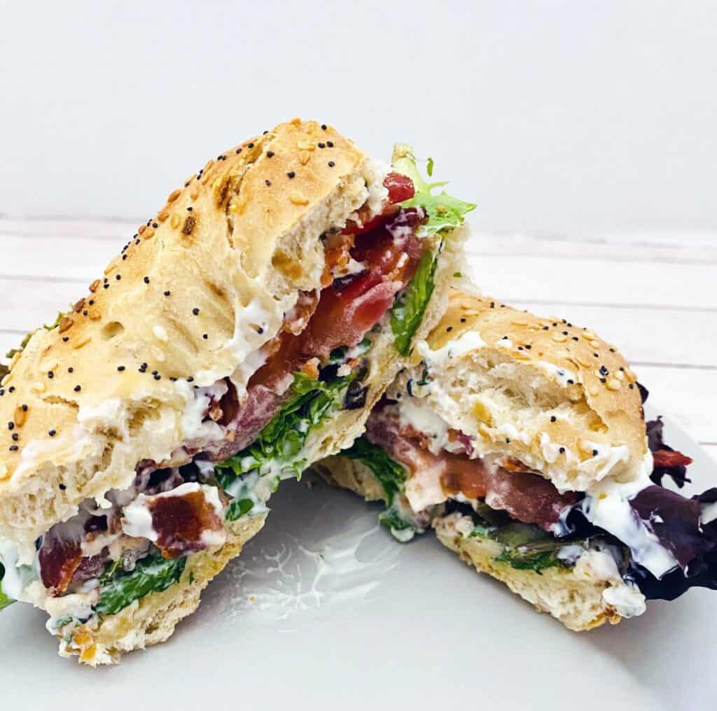 everything bagel blt sandwich