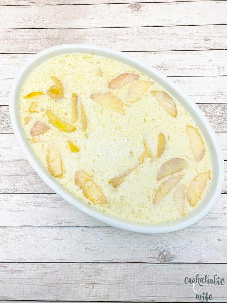 peach clafoutis