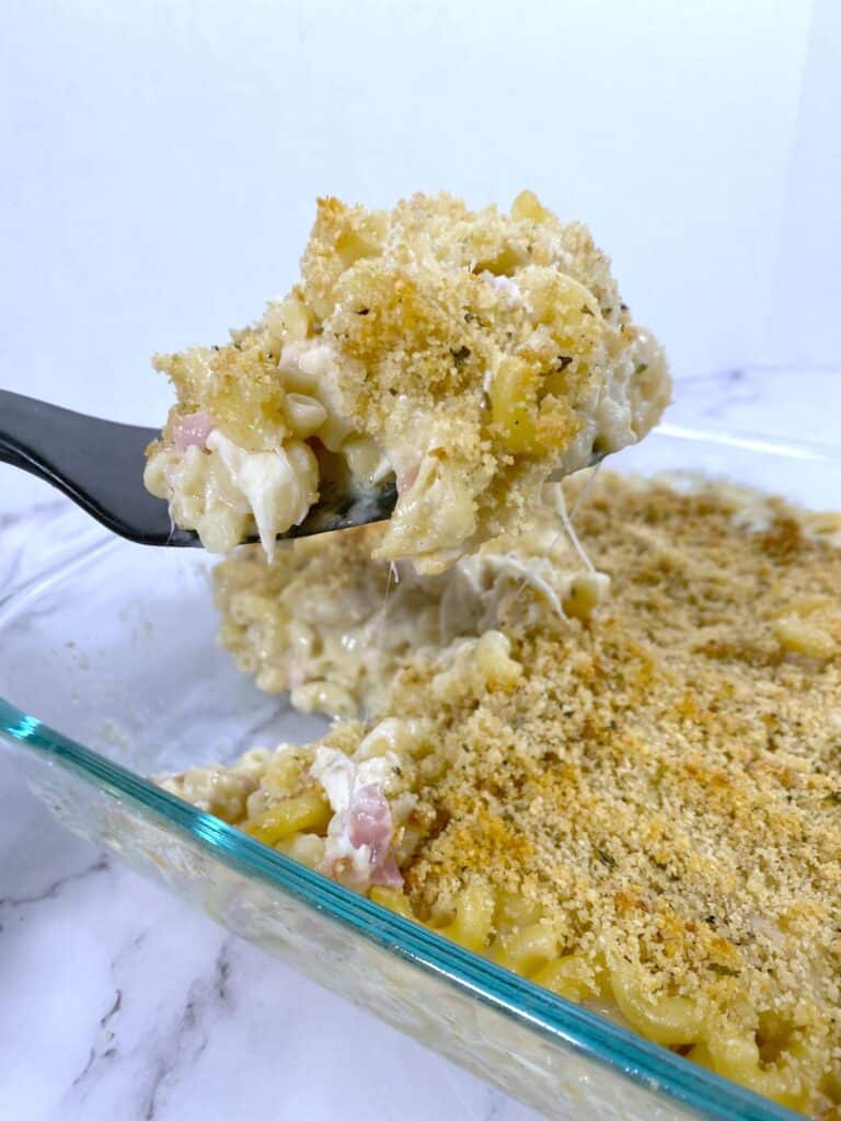 chicken cordon bleu mac and cheese