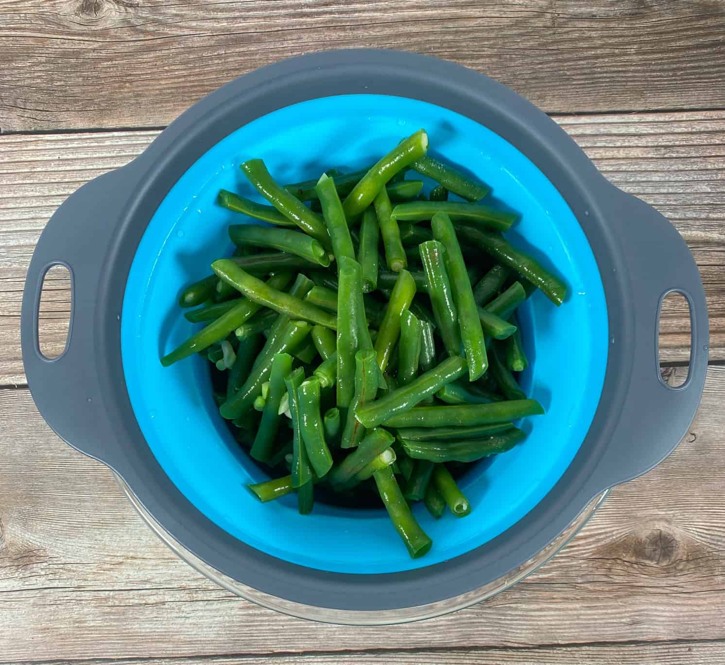 blanching green beans