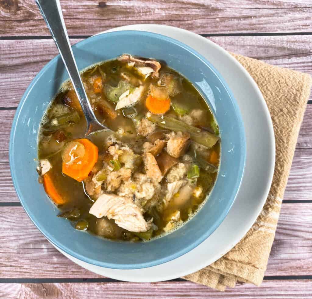 leftover turkey dumpling soup - how to use thanksgiving leftovers to make soup