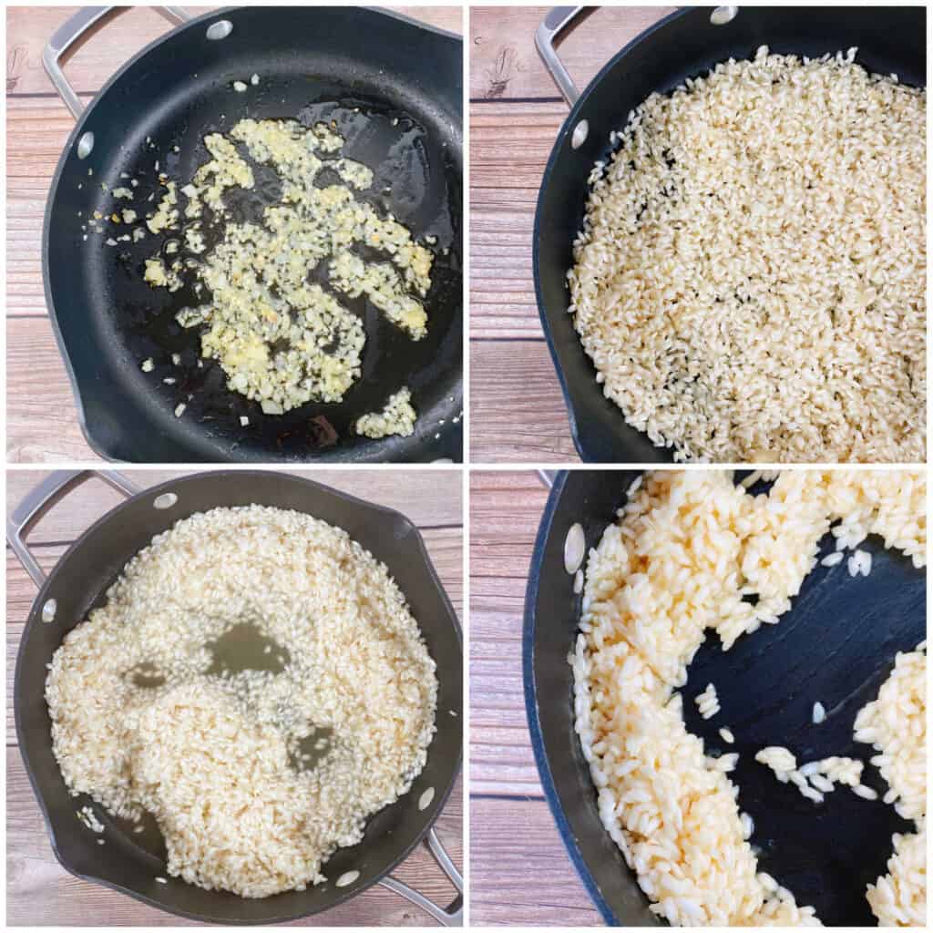 step by step instructions for making parmesan risotto