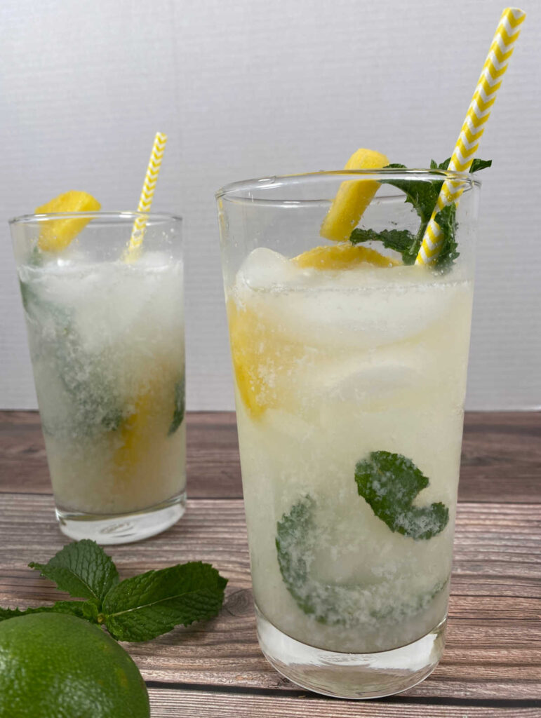 close up image of two cocktails