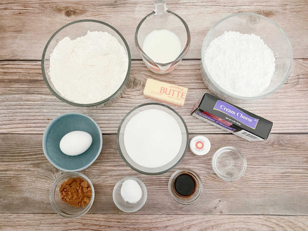 Ingredients for the recipe on a wooden background