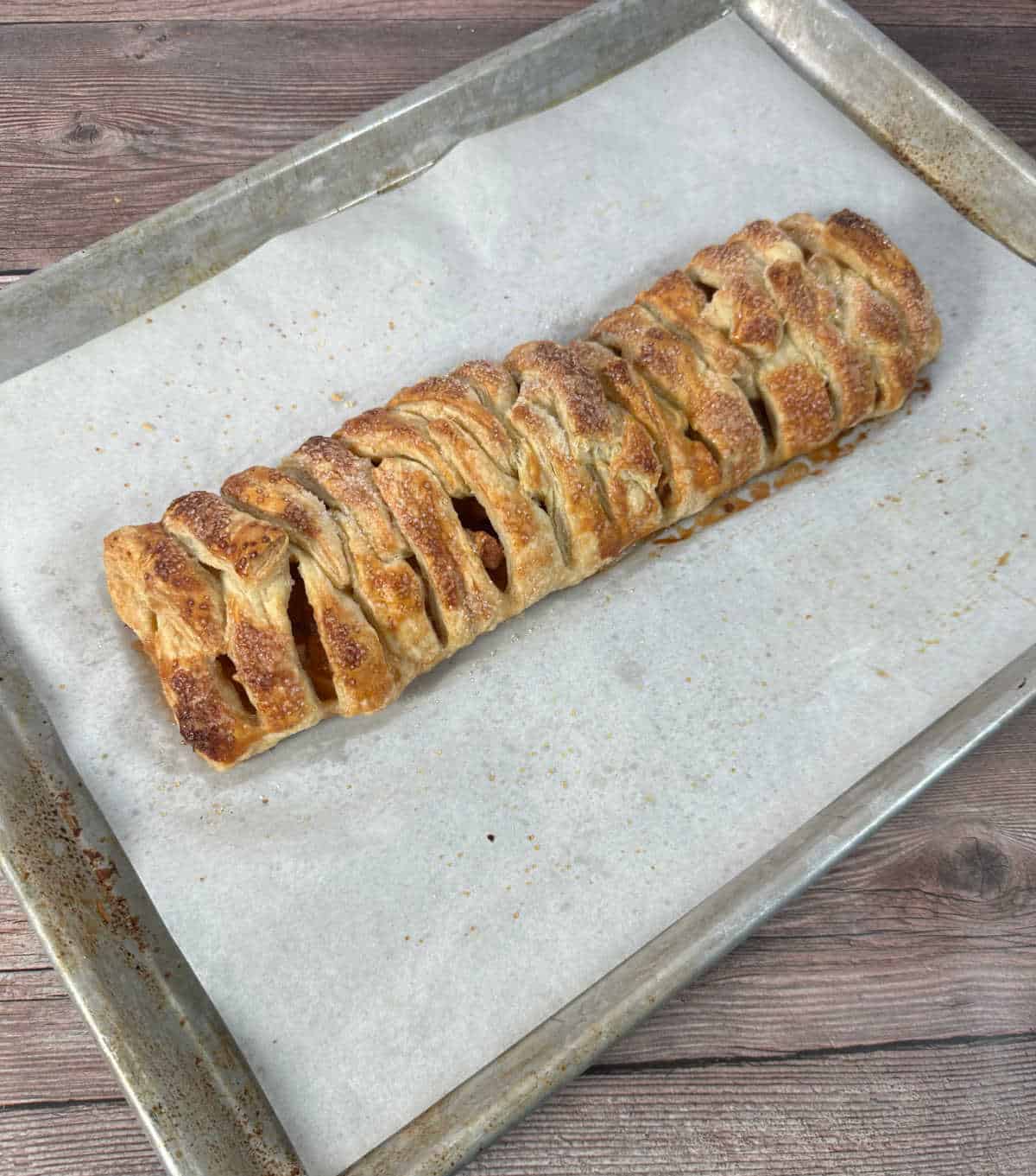 Baked pastry right out of the oven. 